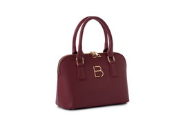 Lucky Bees Brigitte v2 Bolso de Mano Rojo Burdeos de Cuero de Polivinilo